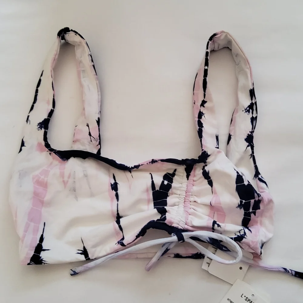 NWOT L*Space Liberty Tie Dye Wilder Bikini Swimsuit Top Size XS